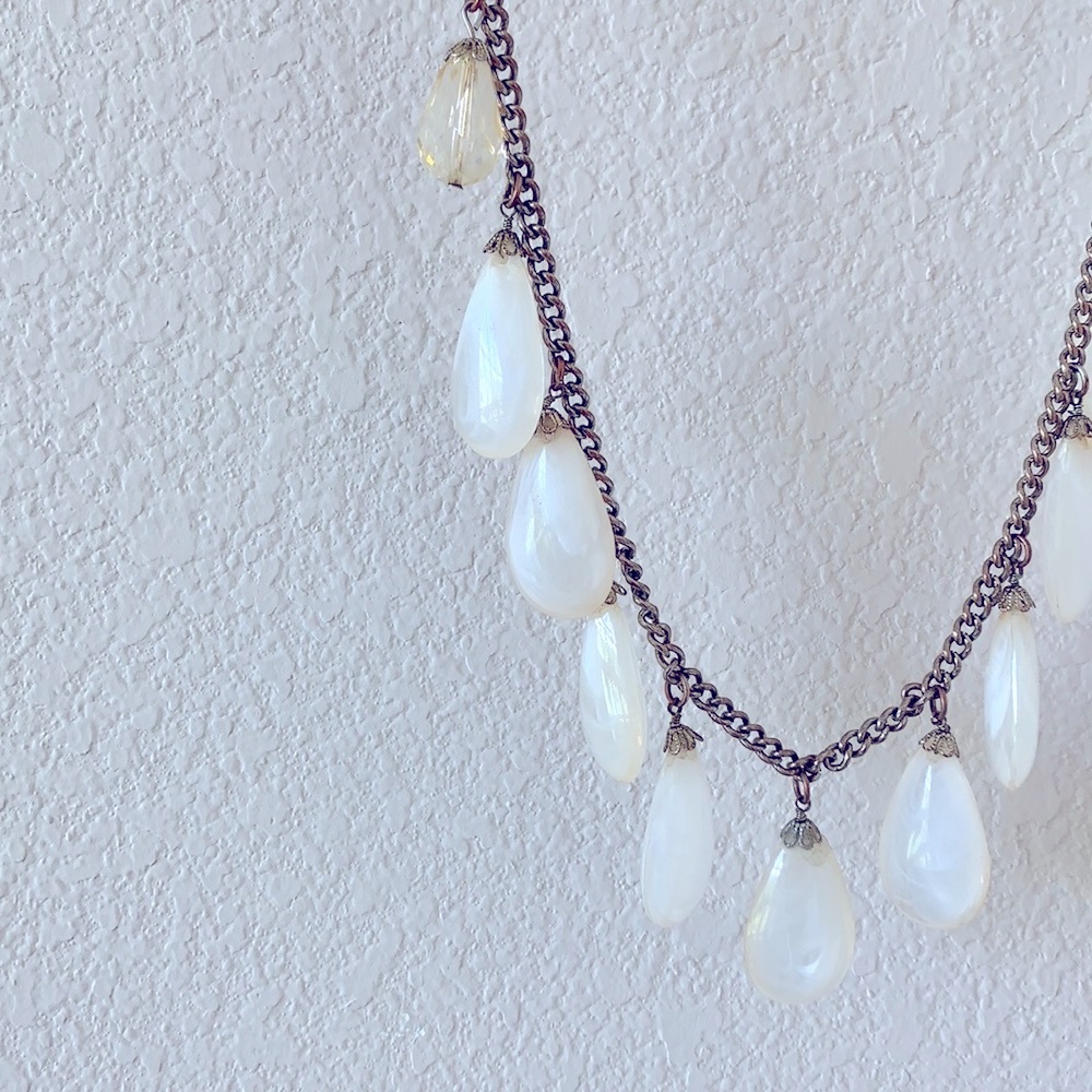 LOFT Teardrop Bubble Statement Necklace